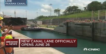 New, wider lane at Panama Canal