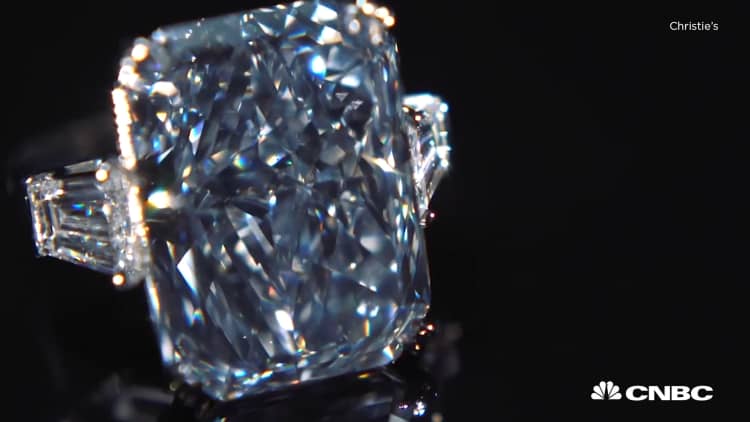 The largest fancy intense blue diamond just sold at auction