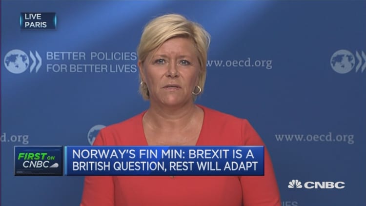 Brexit is a British question: Norway FinMin
