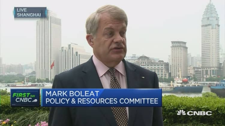 Mark  Boleat: China markets needs to be more open
