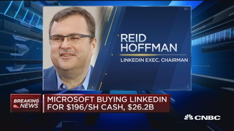 Microsoft buying LinkedIn in $26.2B deal