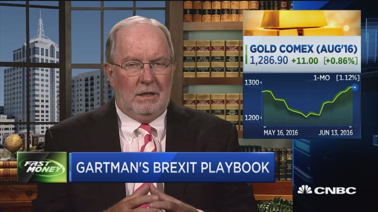 Gold higher if Brexit happens: Gartman