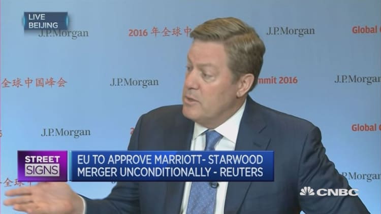 Marriott: Merger still requires China's regulatory approval