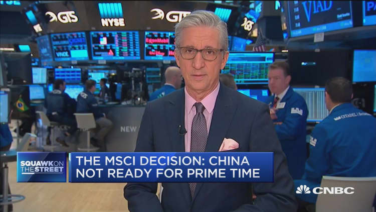 The MSCI decision: China not ready