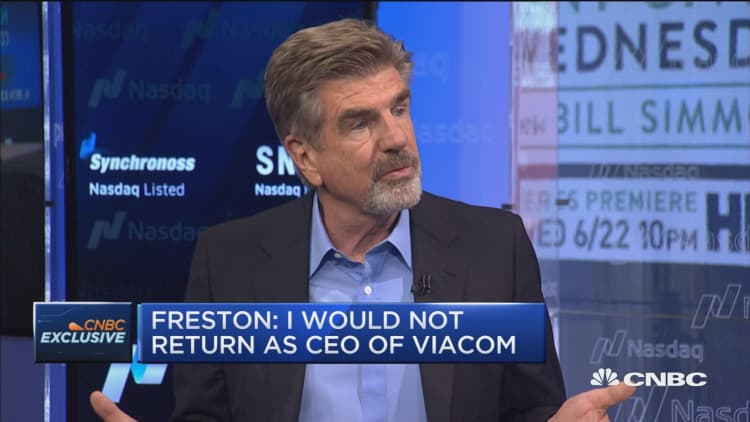 Freston: I would not return as CEO of Viacom