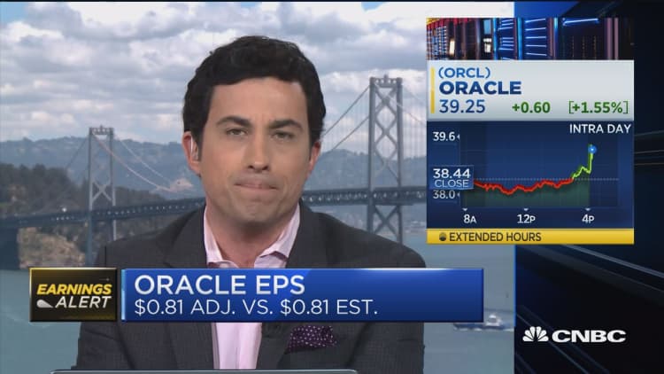 Oracle beats on revenue