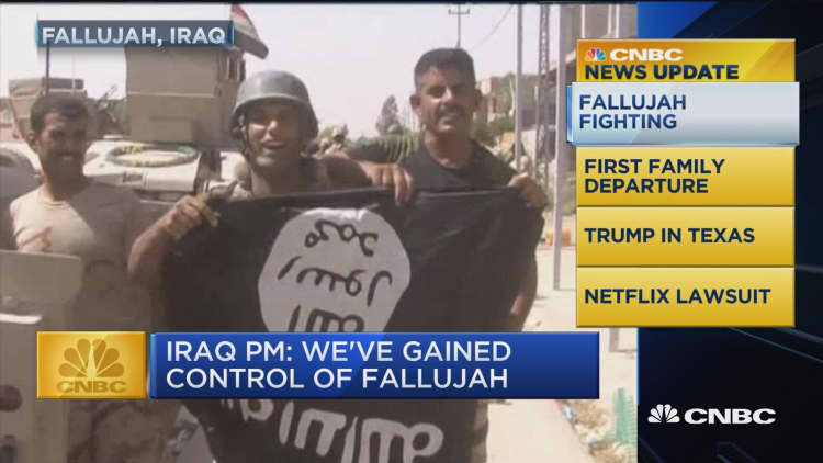 CNBC update: Iraqi troops in Fallujah