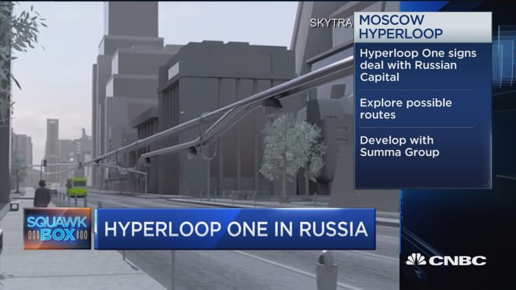 Hyperloop One strikes deal with Russia