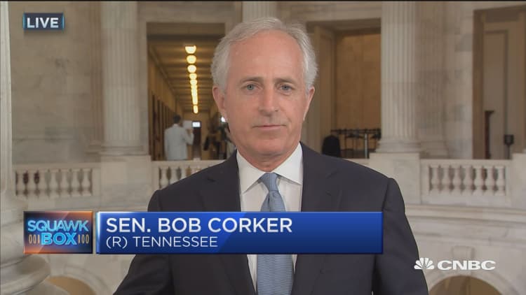 Corker expresses hope and reservations about Trump