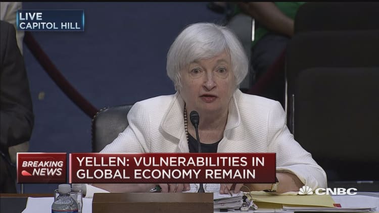 Yellen: Looking at changes to bank stress tests
