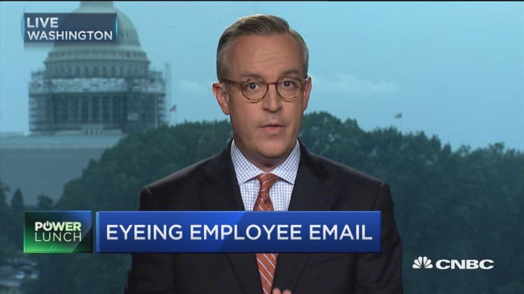 Eyeing employee email