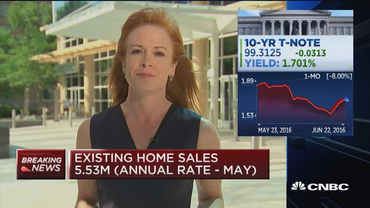 Existing home sales up 1.8% (May)