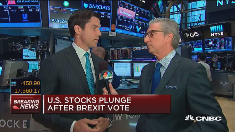 Dow plunges at open, large volume ahead