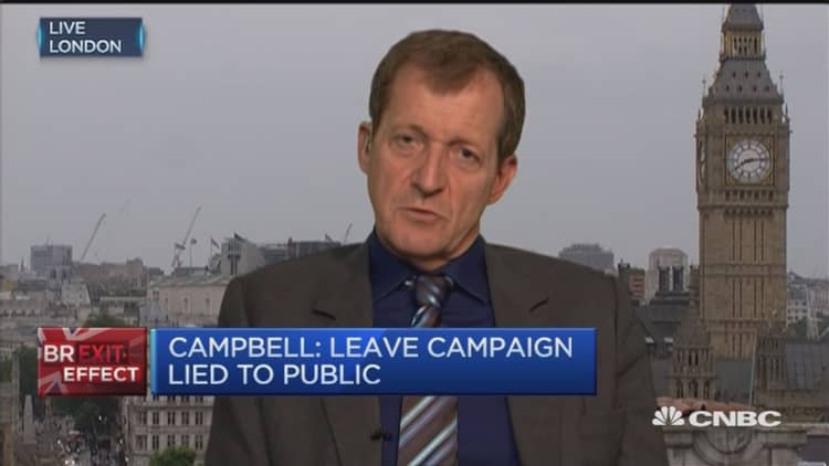The UK public has a right to know what’s going on: Campbell