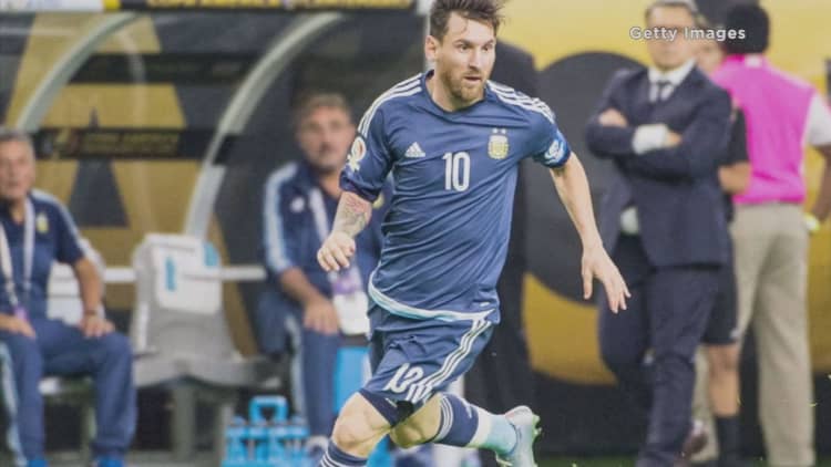 Lionel Messi retires from Argentina after missing penalty kick