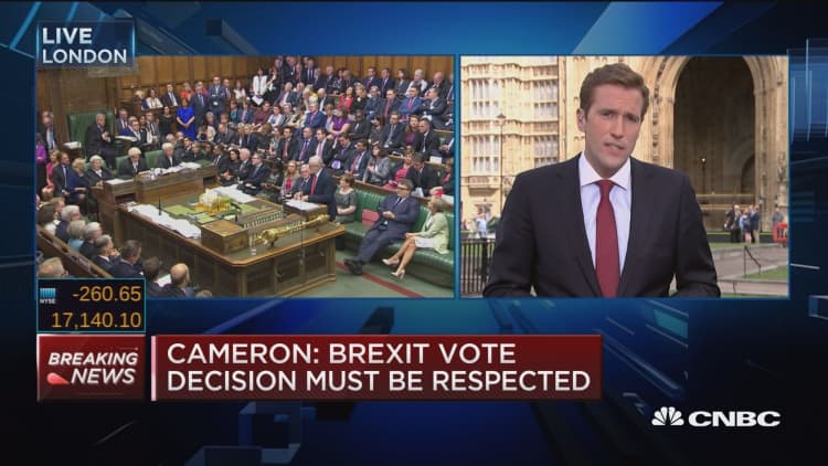 David Cameron: Brexit must be accepted 