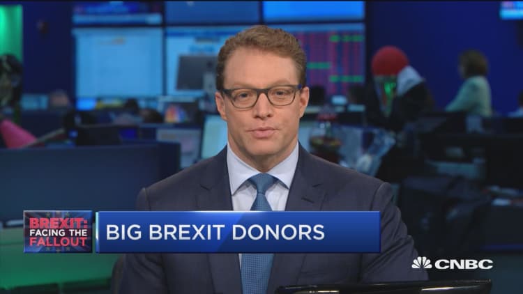 Billionaires donate to Brexit