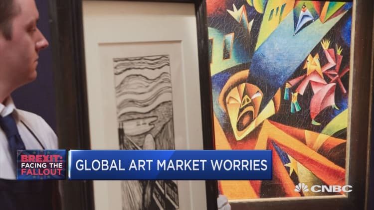 Global art market worries