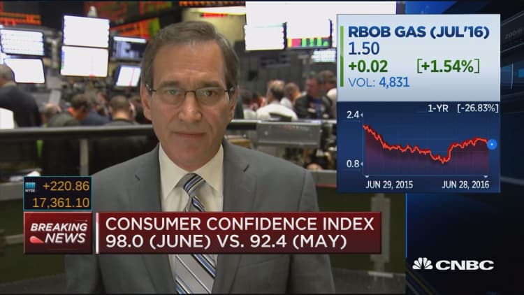 June consumer confidence at 98.0