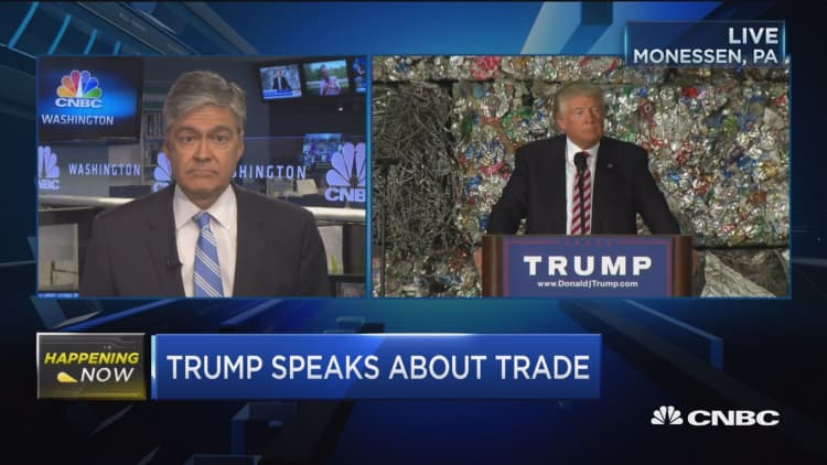 Trump's trade talk sounds Democratic
