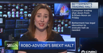 Robo-advisor's Brexit halt