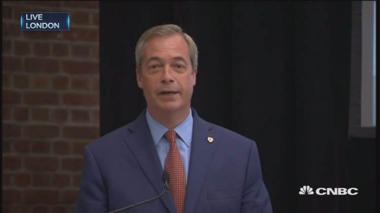UKIP’s Farage: Done my bit, will stand down