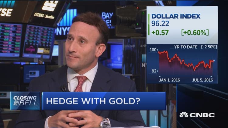Hedge with gold?