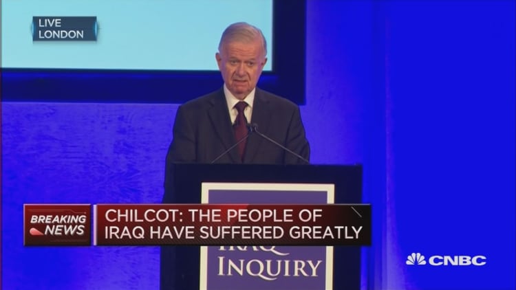 People of Iraq have suffered greatly: Chilcot