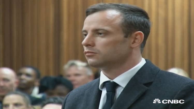 Pistorius sentenced to 6 years in prison.