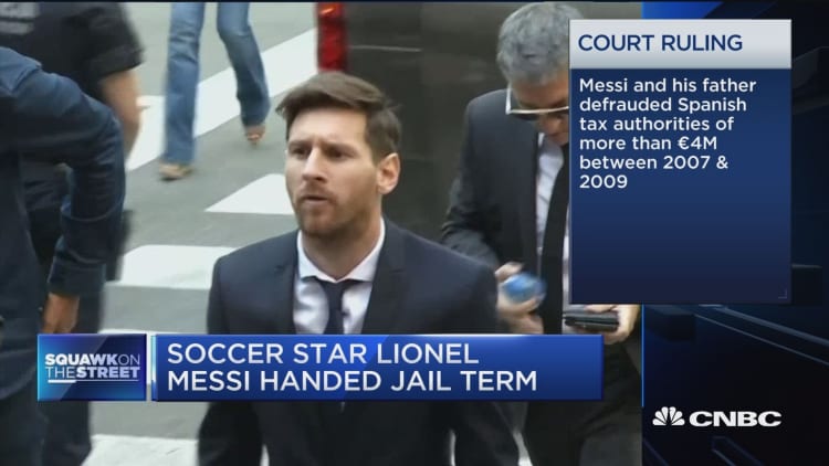 Soccer star Lionel Messi handed jail term