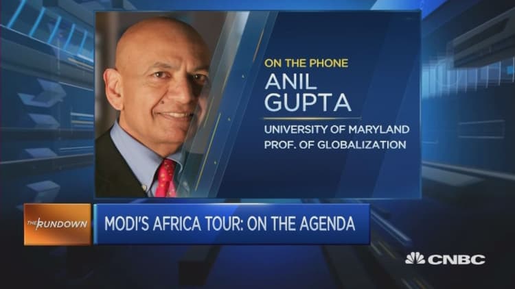 What's on the agenda for Modi's Africa tour?