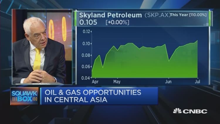 Skyland Petroleum's projects in central Asia