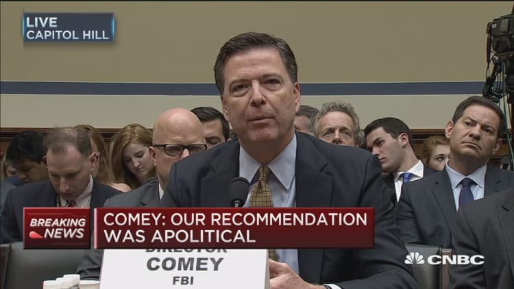 Comey: Our recommendation was apolitical