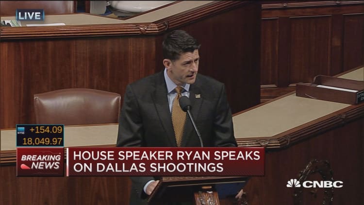 House speaker Ryan on Dallas shootings