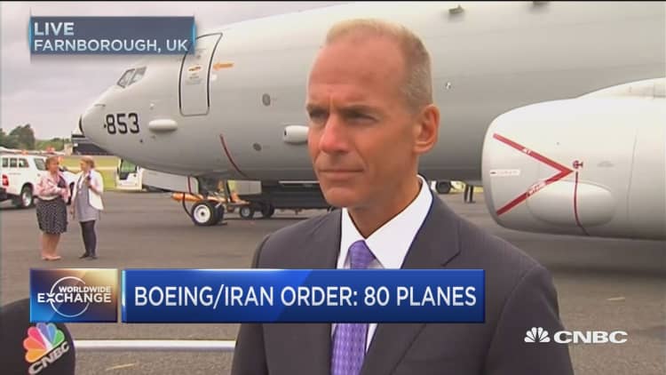 Boeing's $17.6B Iran deal needs gov't approval: CEO