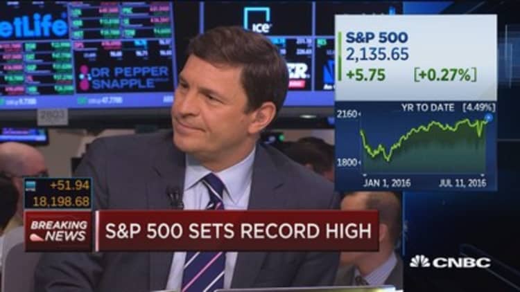 S&P 500 sets record high