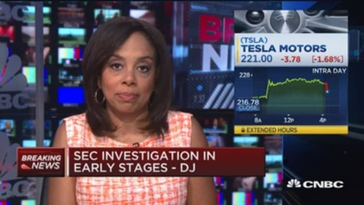 SEC investigates Tesla for securities law breach -DJ