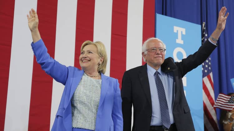 Bernie Sanders endorses Hillary Clinton