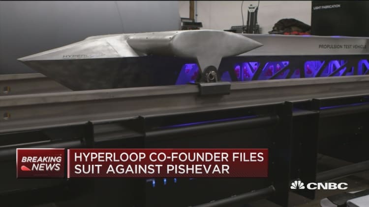 Hyperloop co-founder files suit against Pishevar