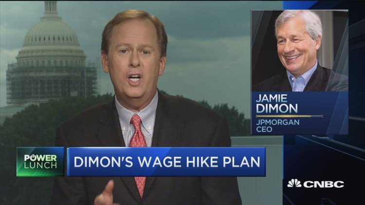 Dimon's wage hike plan