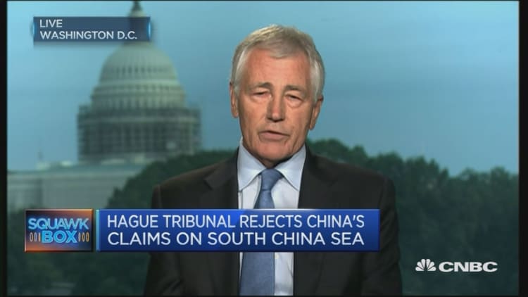 Chuck Hagel: Hague ruling is critically important