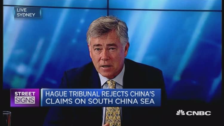 'Hague ruling is a defining moment for China'