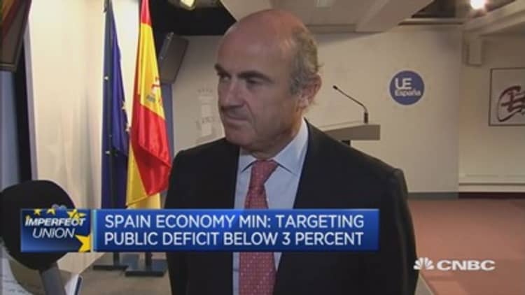 Targeting public deficit below 3 percent: Spain’s de Guindos