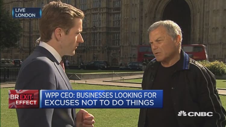 Firms looking for excuses not to do things: WPP CEO 