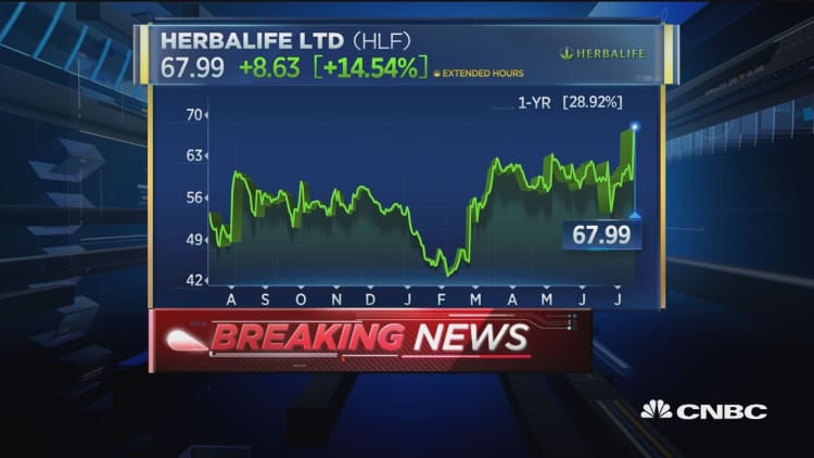Herbalife soars after dodging pyramid scheme tag in FTC settlement