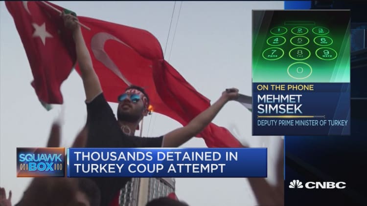 Thousands detained in Turkey coup 