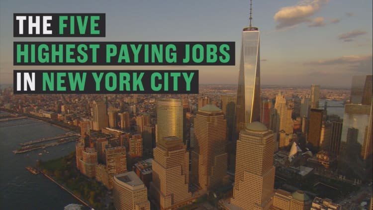 Find out which job rakes in the big bucks in NYC
