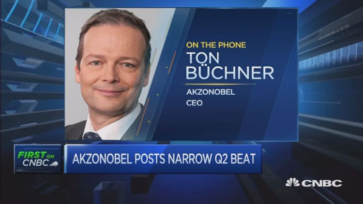 We've had record results this quarter: AkzoNobel CEO