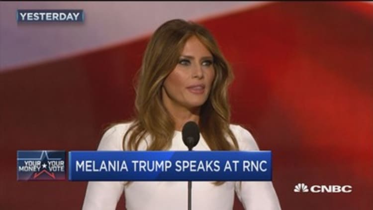 Melania Trump's speech controversy