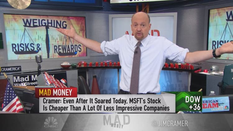 Cramer: Risks for Facebook, Amazon or Microsoft in an overheated market